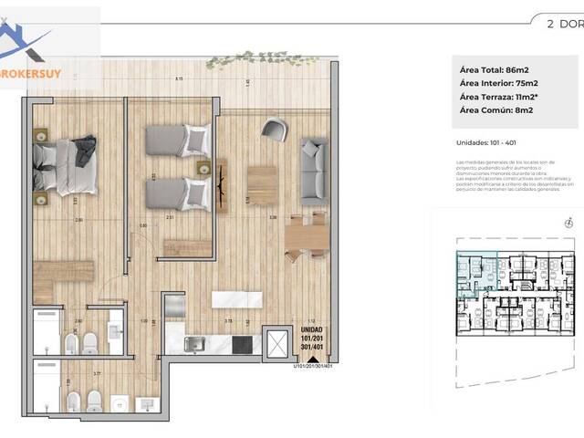 #PO1662 - Apartamento para Venta en Montevideo - UY-MO - 3