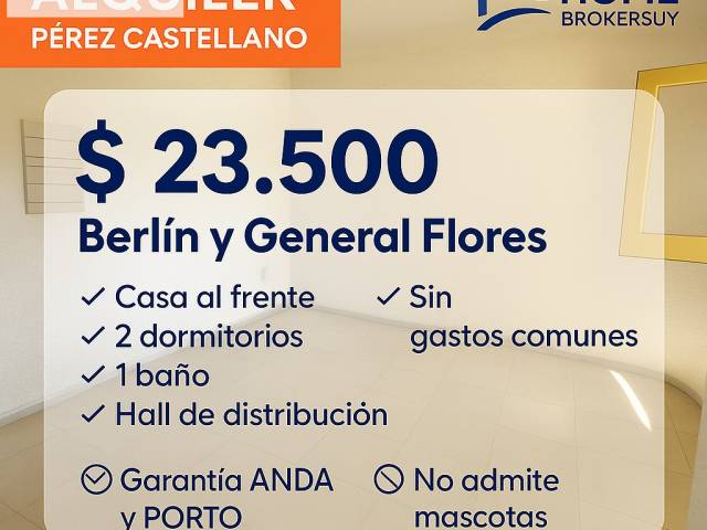 Alquiler en PEREZ CASTELLANO - Montevideo