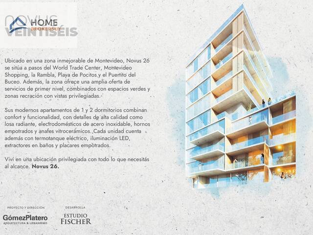 #PO1847 - Apartamento para Venta en Montevideo - UY-MO