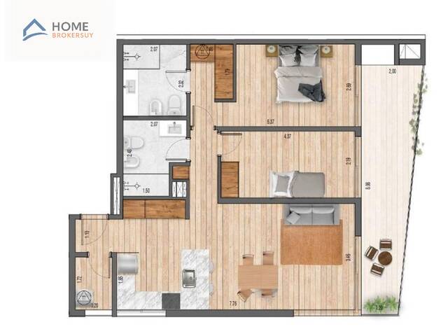 #MA1850 - Apartamento para Venta en Montevideo - UY-MO